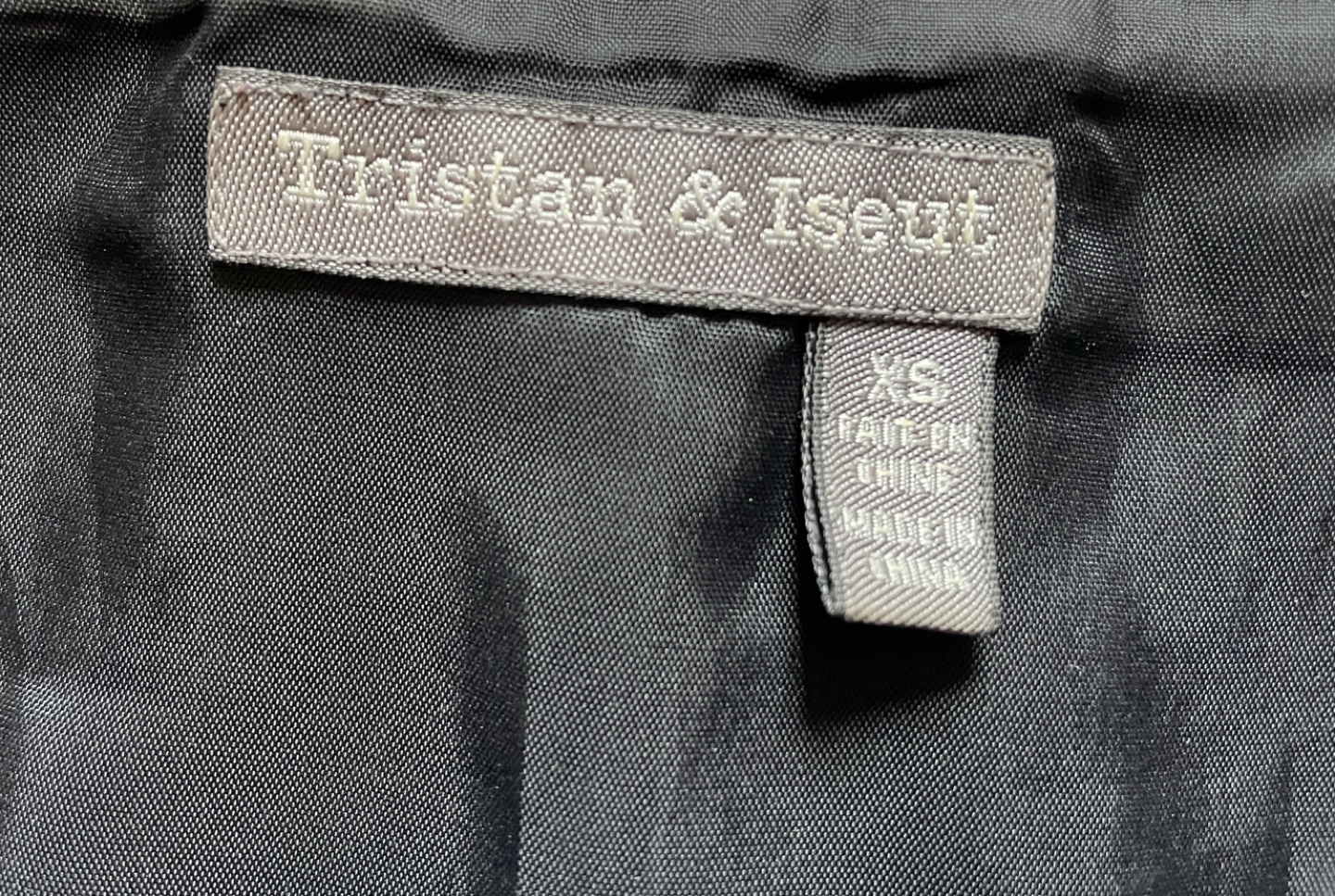 Tristan & Iseut Black Satin Corset Top, Size XS - photo 2