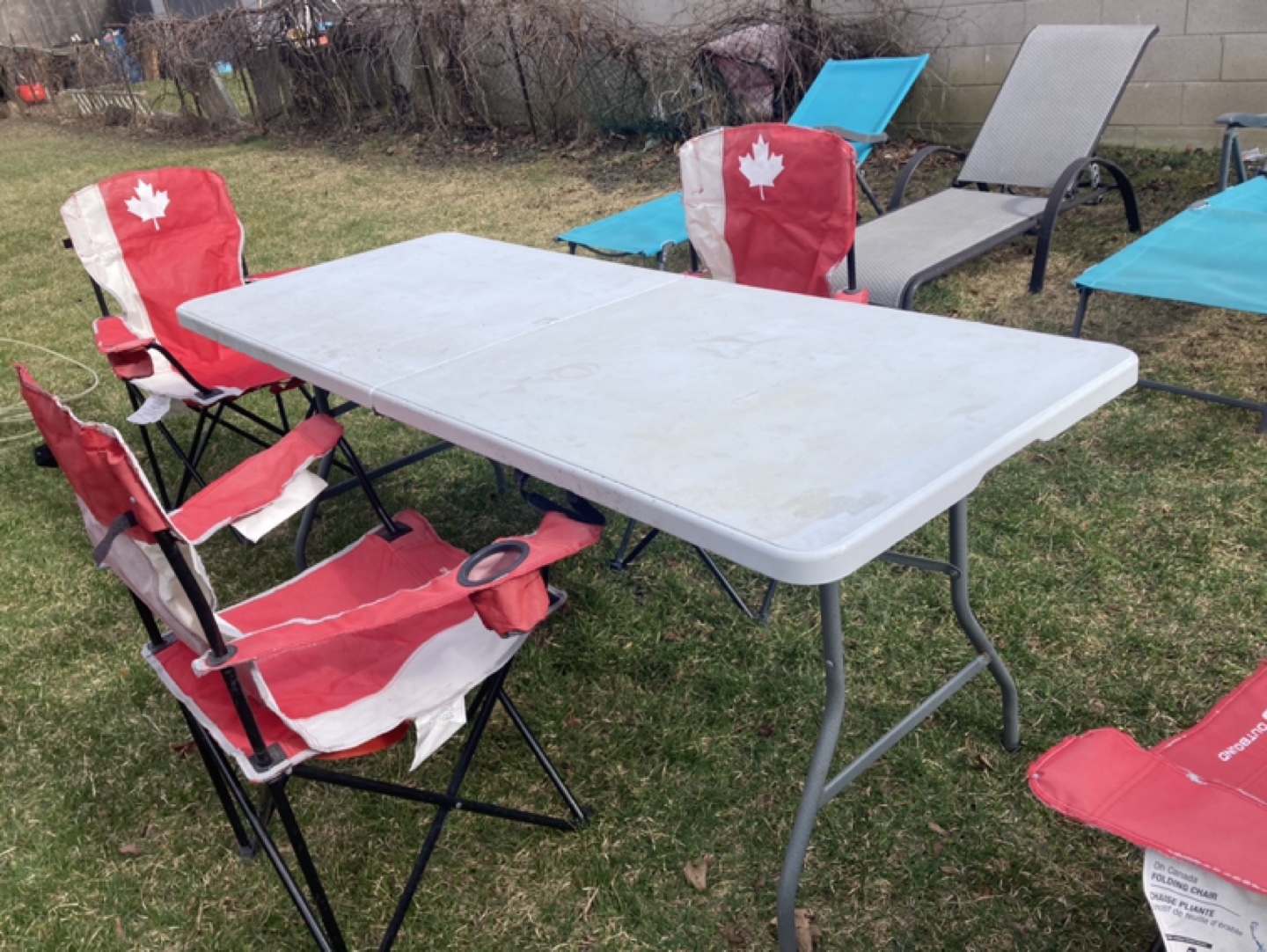 Folding Table and Chairs Set
