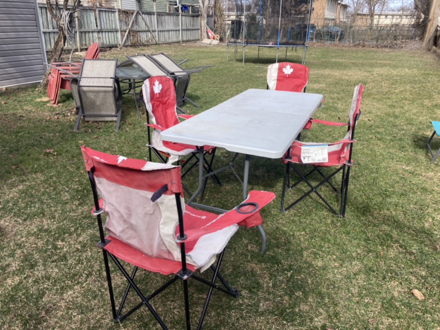 Folding Table and Chairs Set - photo 2