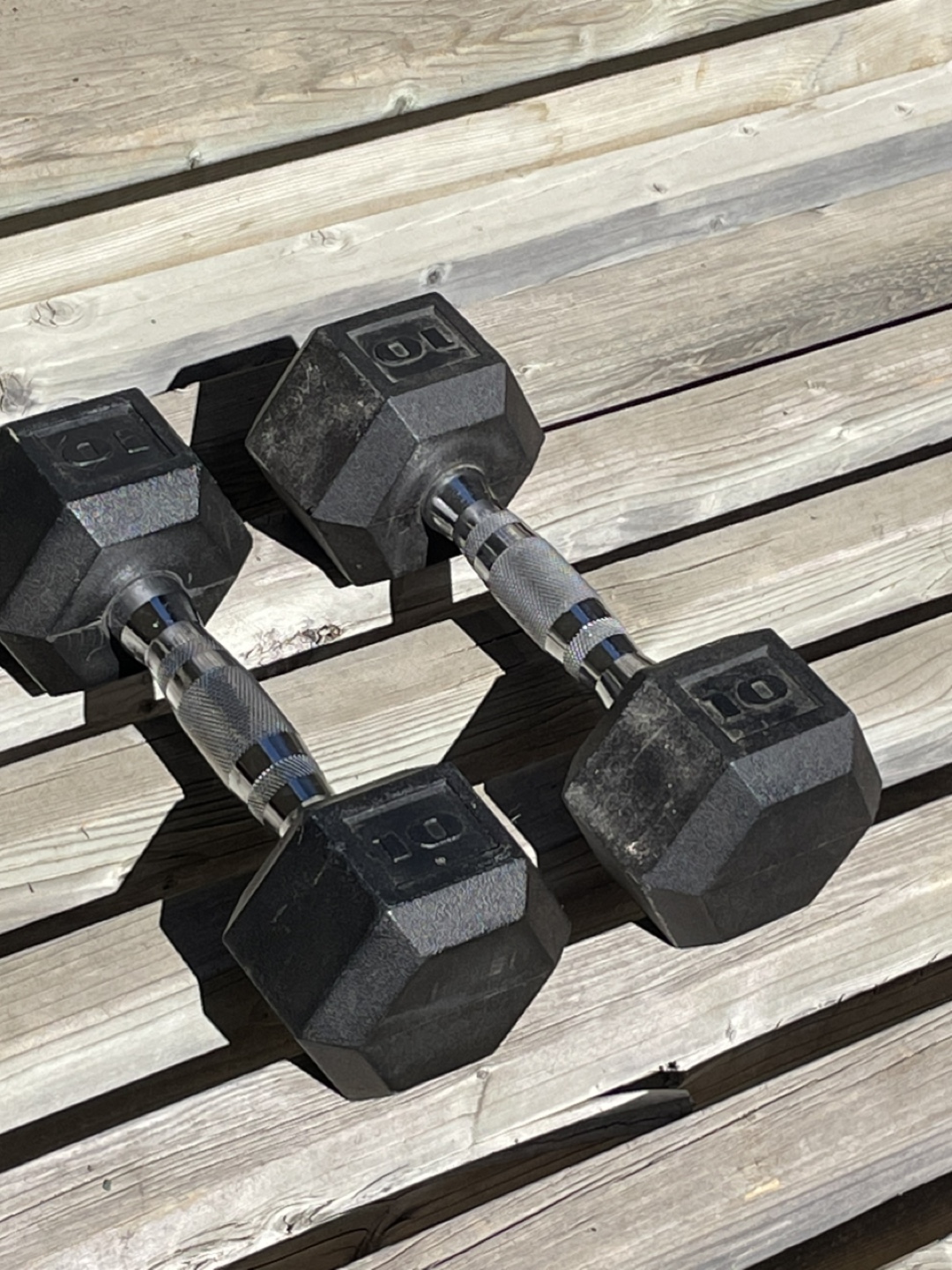 Pair of Hex Dumbbells 10 lbs