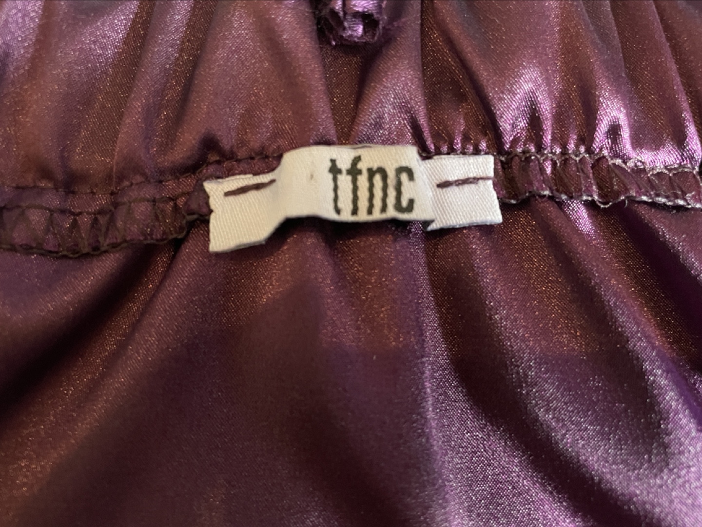 T.F.N.C. Purple and Black Cocktail Dress Size 1 - photo 3