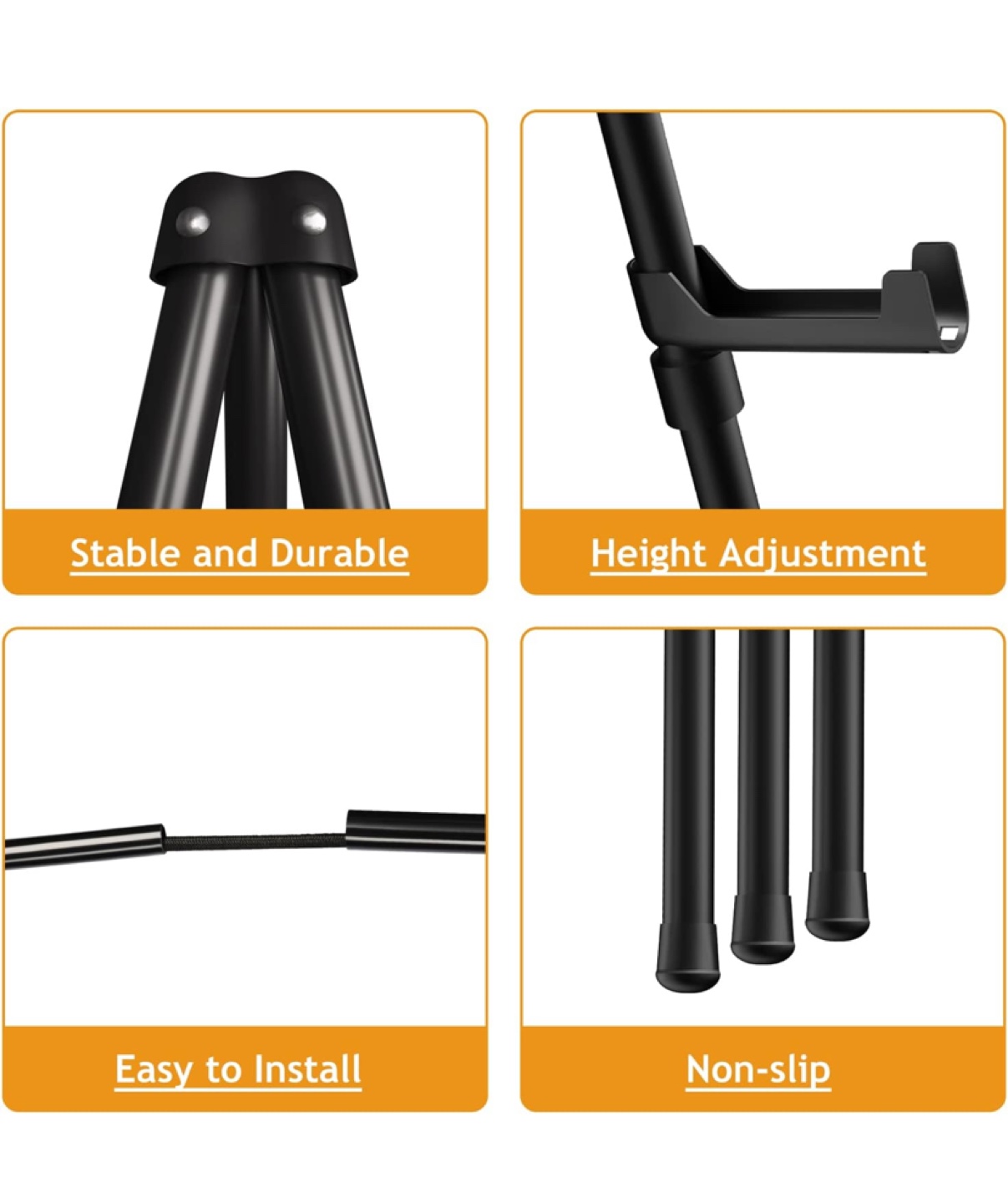Black Metal Tripod Display Stand - photo 2