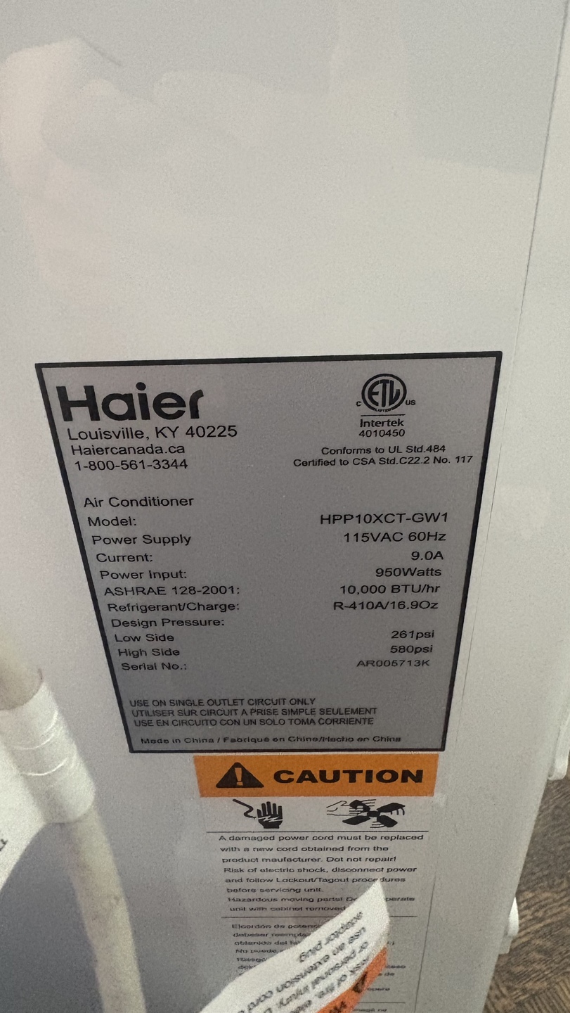 Haier Portable Air Conditioner - photo 2