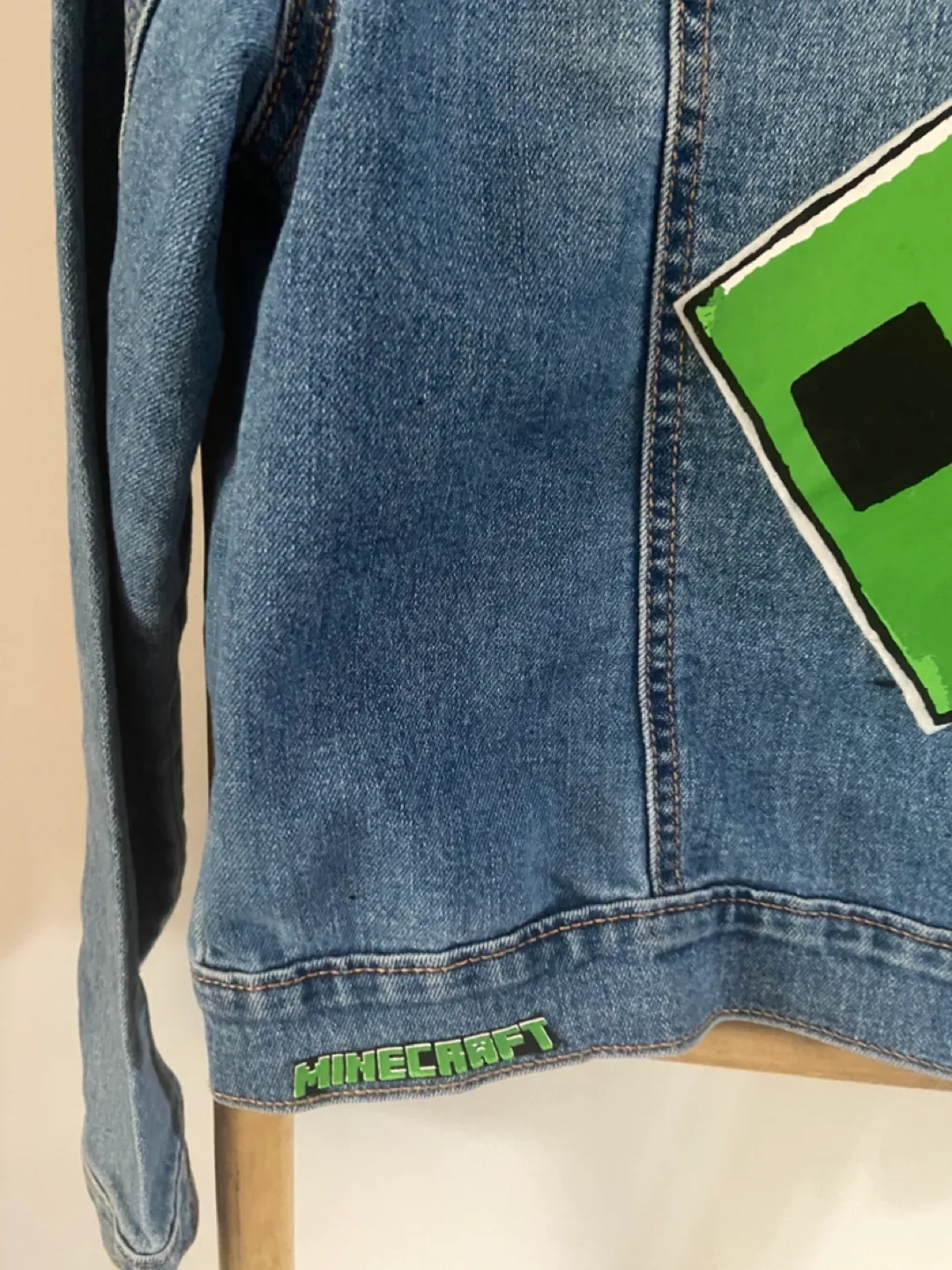 Kids Minecraft Denim Jacket - Old Navy Size 14 image indicator(3)
