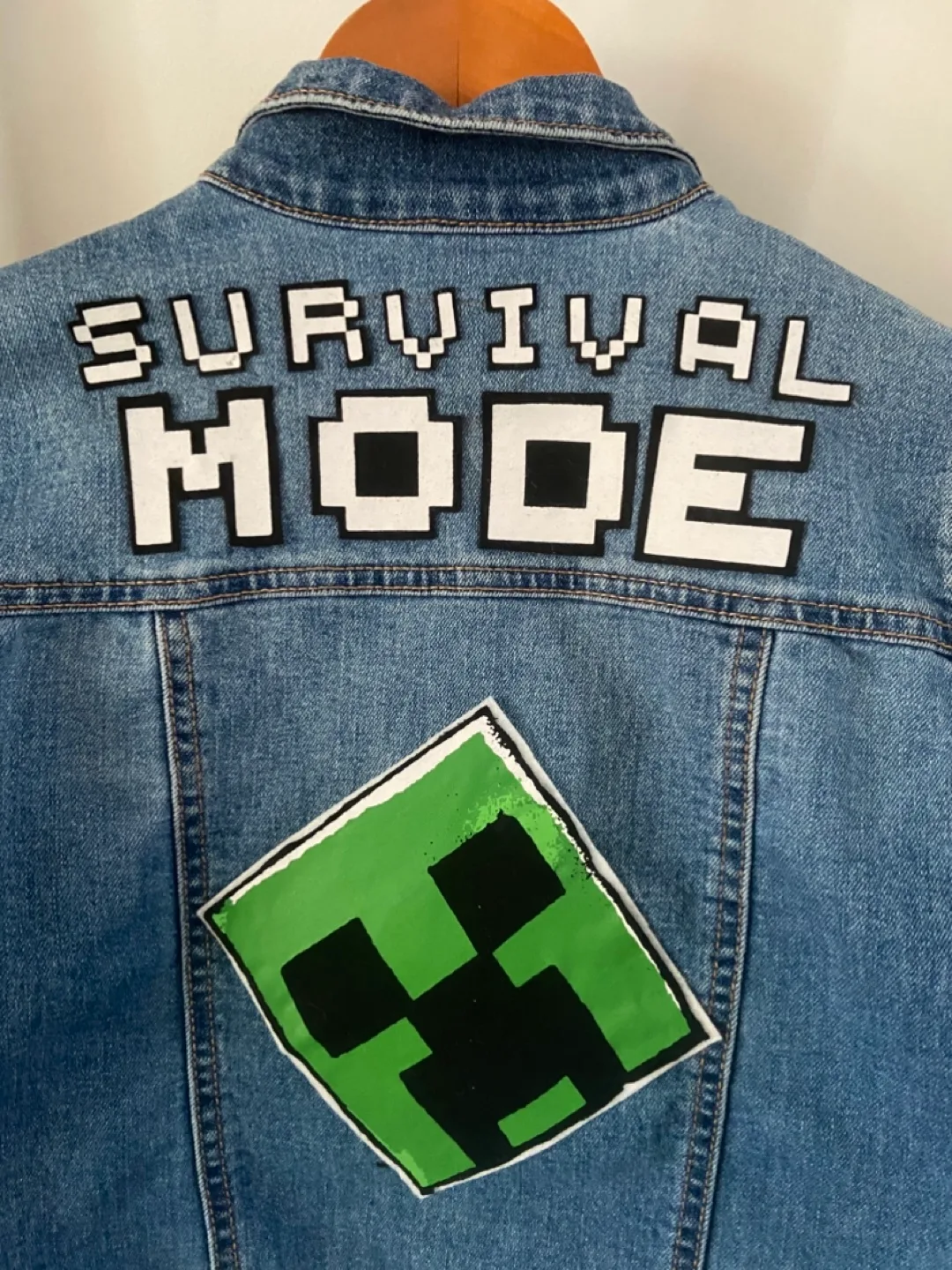 Kids Minecraft Denim Jacket - Old Navy Size 14 image indicator(2)