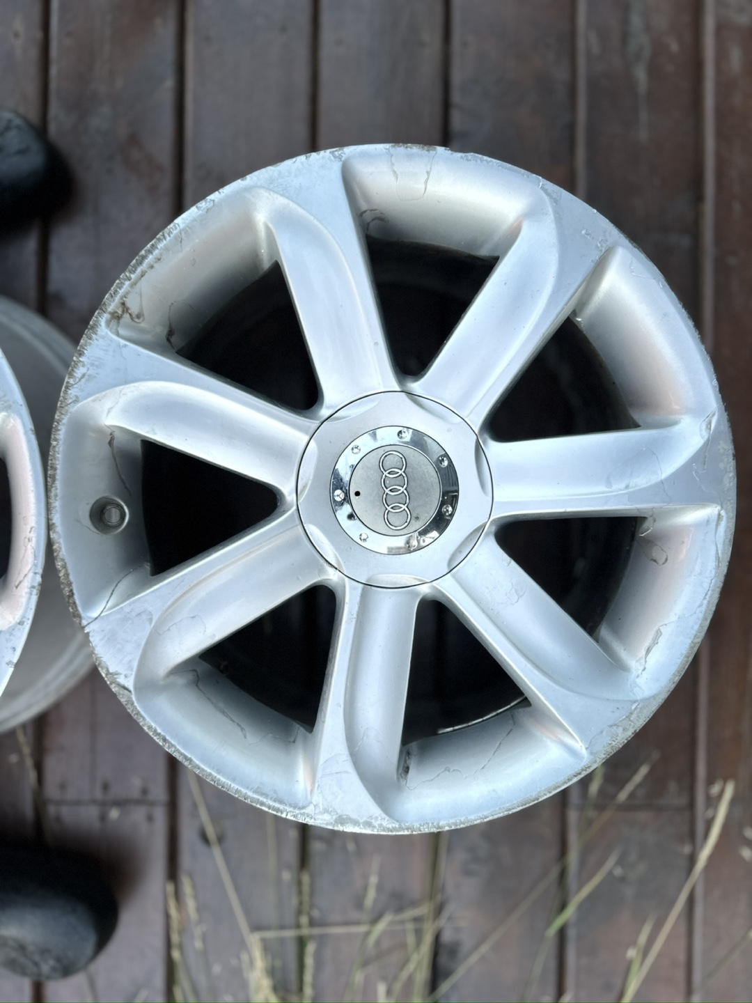 Set of four used Audi alloy rims