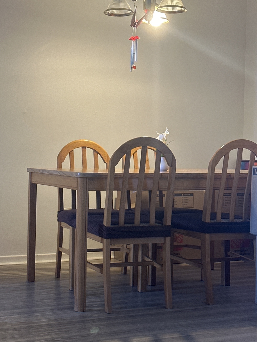 Wooden Dining Table Set with 4 Chairs - photo 2