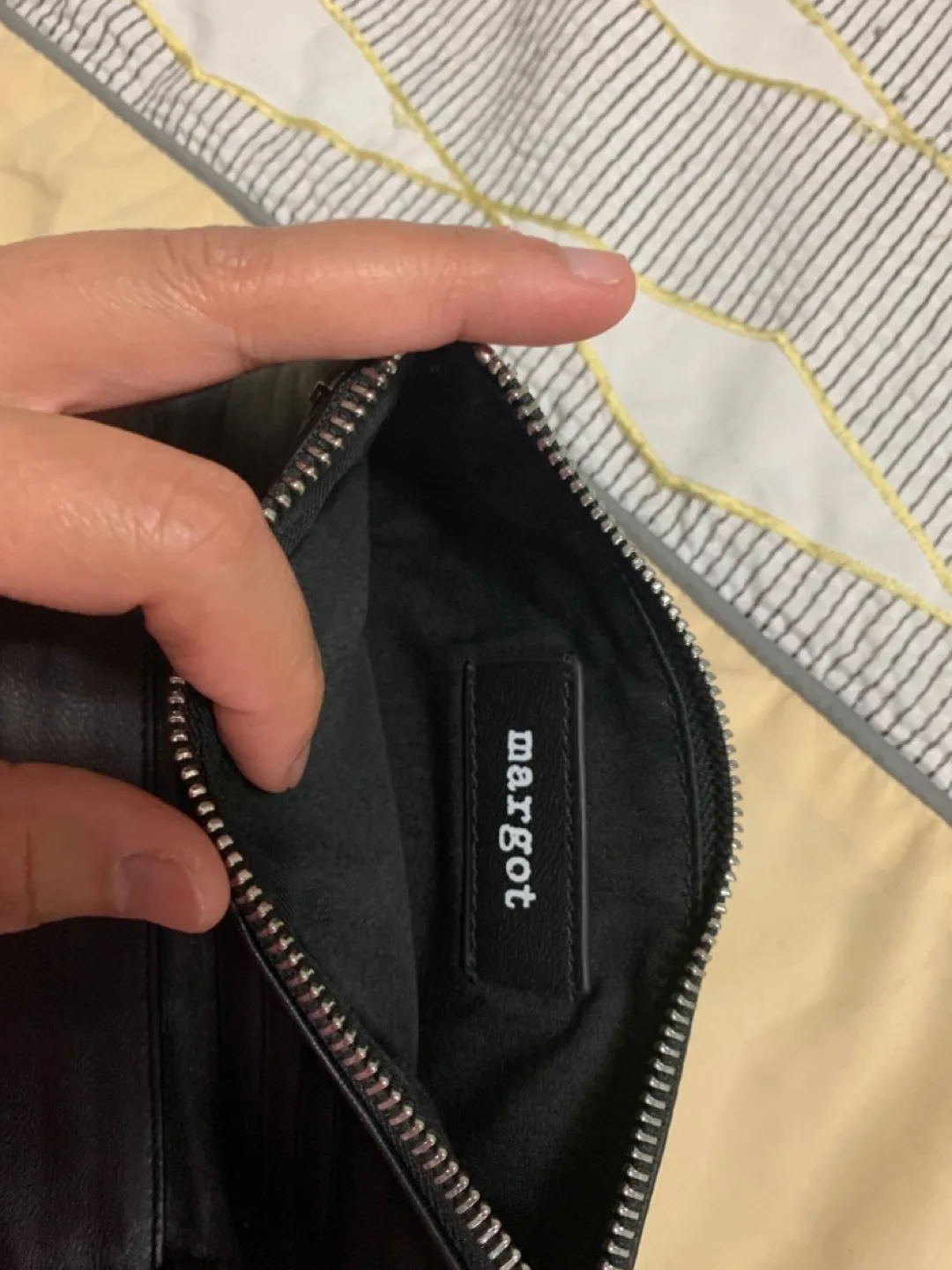 Margot Leather Wallet - Black and Blue image indicator(3)