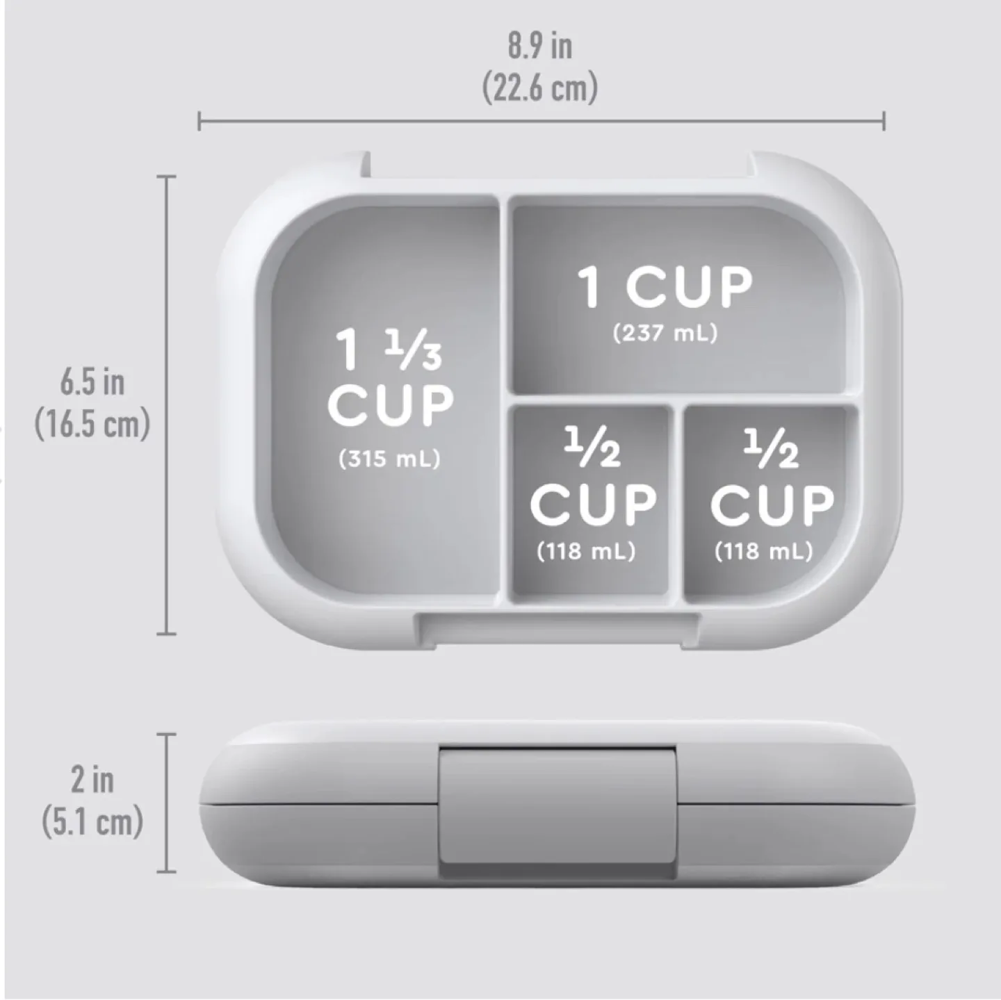 New Bentgo Kids Leakproof Lunch Box + Removable Ice Pack - Grey image indicator(6)