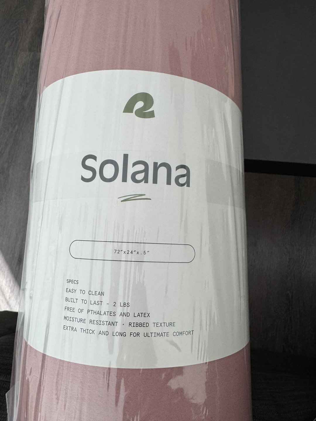 Solana Yoga Mat - 72"x24"x0.5"
