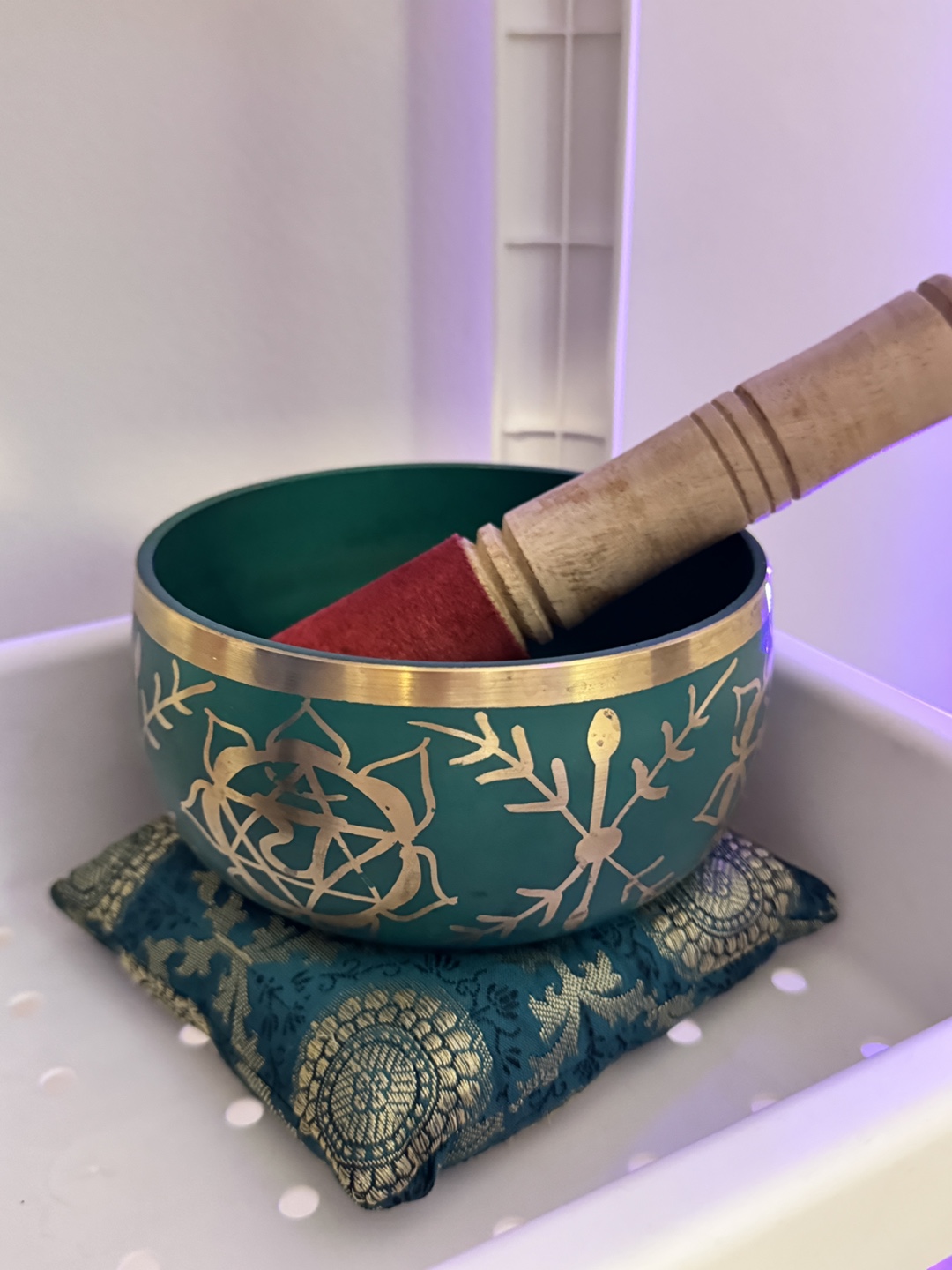 Singing Bowl Set with Mallet and Cushion - photo 2