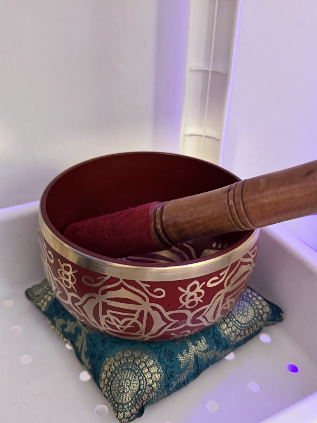 Singing Bowl Set with Mallet and Cushion