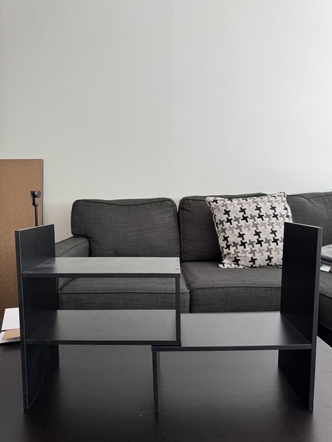 Black Desktop Organiser/Shelf