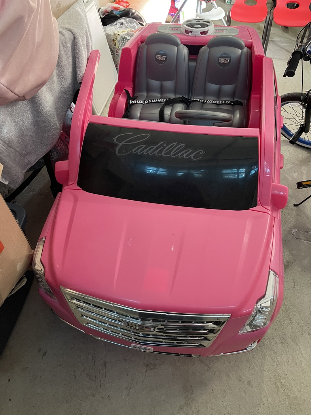 Pink Cadillac Escalade Power Wheels Ride-On Toy Car - photo 2