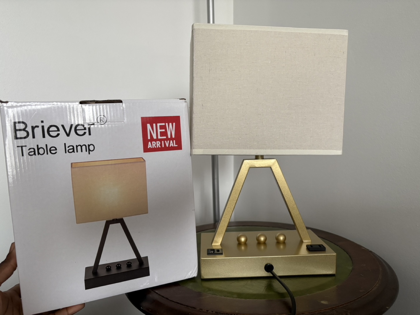 New USB Touch Control Lamp, 3-Way Dimmable Lamp wit 3USB outlet - photo 5