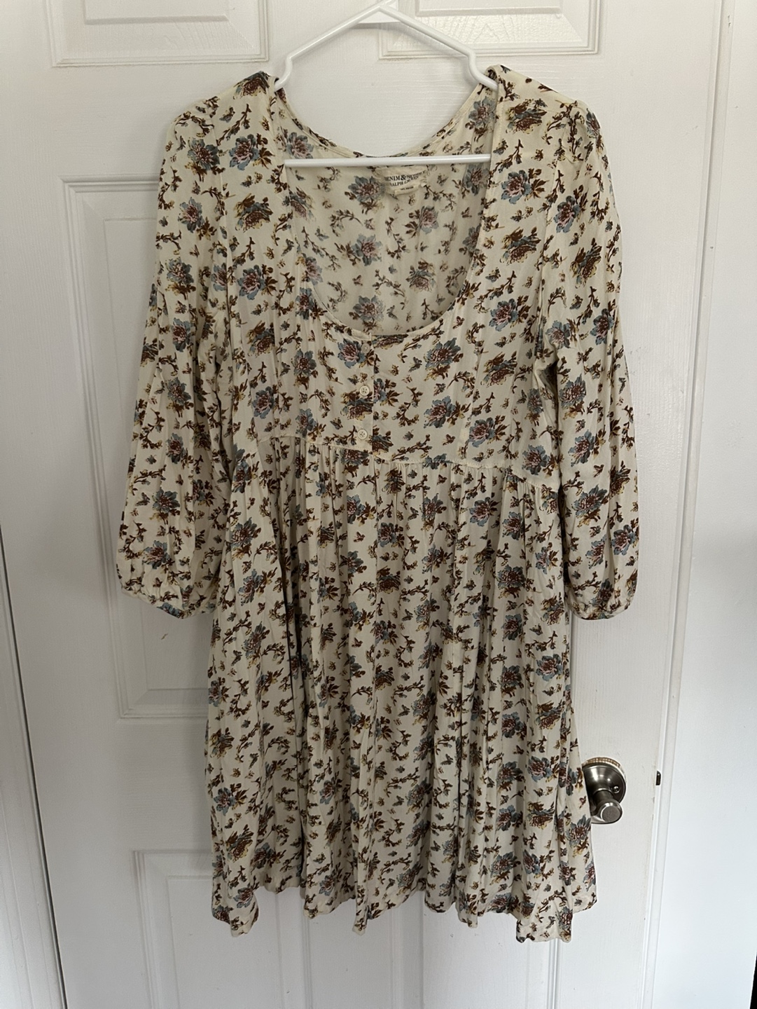 Floral Button-Down Mini Dress