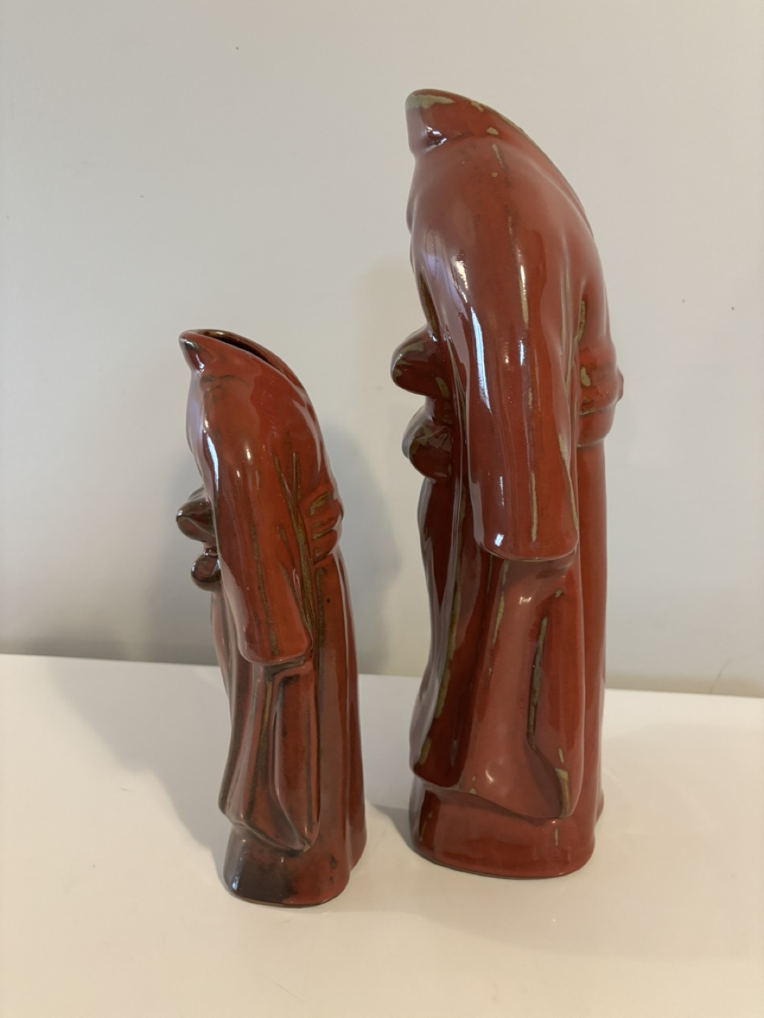 Pair of Vintage Asian-Style Ceramic Figurines - photo 2
