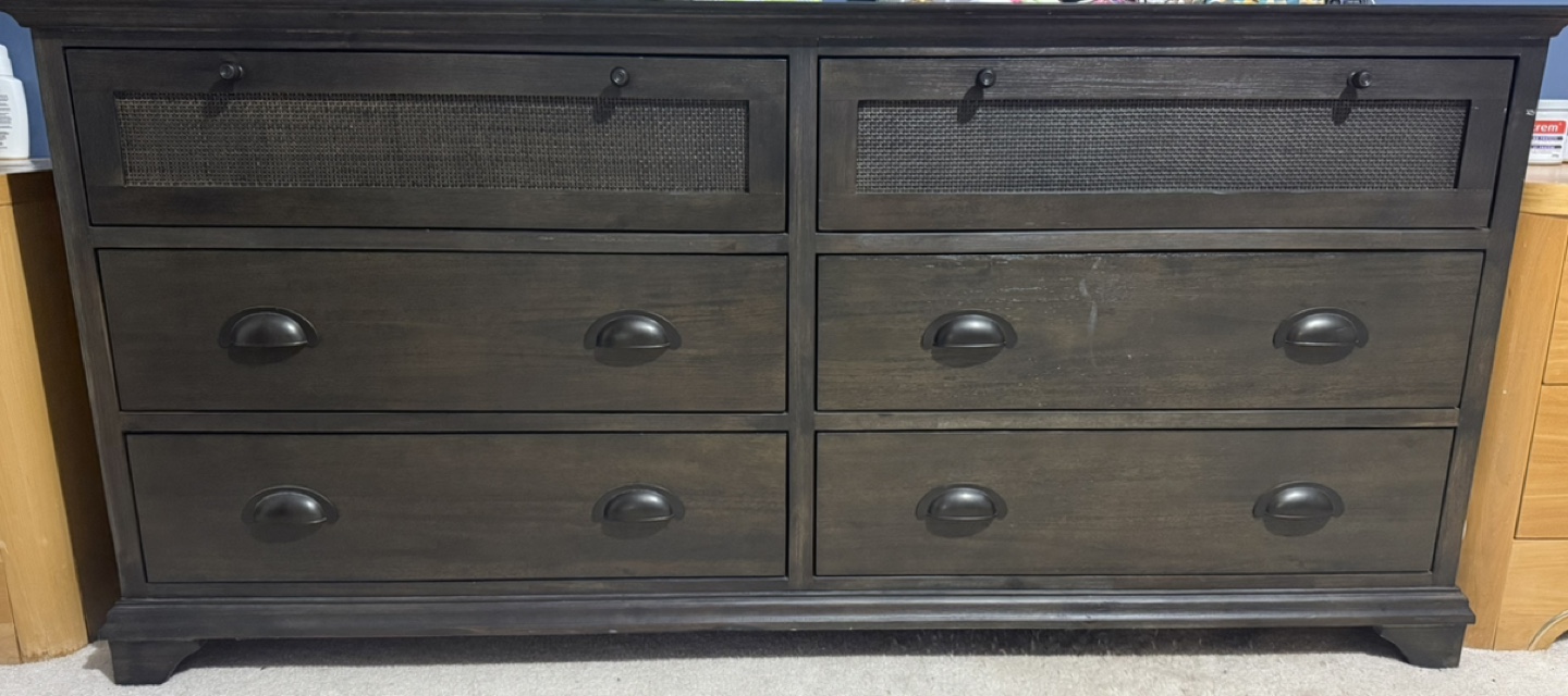 Queen Bedroom Set - Dark Brown Wood - photo 3