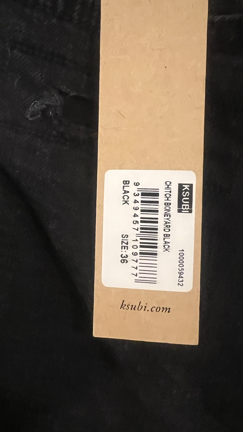 Ksubi Chitch Bunkard Black Jeans Size 36 - photo 2