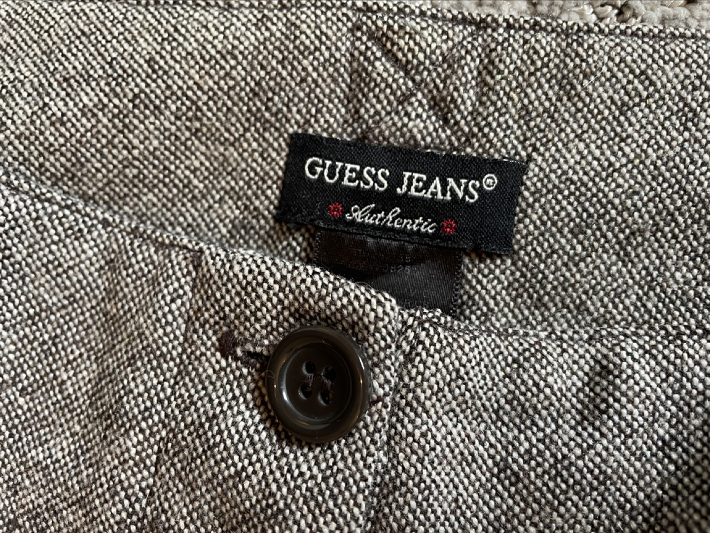 Guess Jeans Women's Brown Tweed Pants with Embellishment Size 27 - photo 2