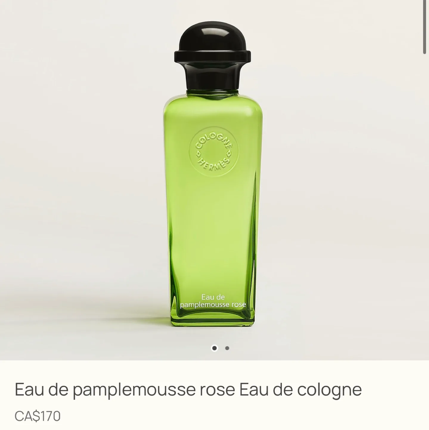 Hermes eau de pamplemousse rose eau de cologne 100ml image indicator(3)