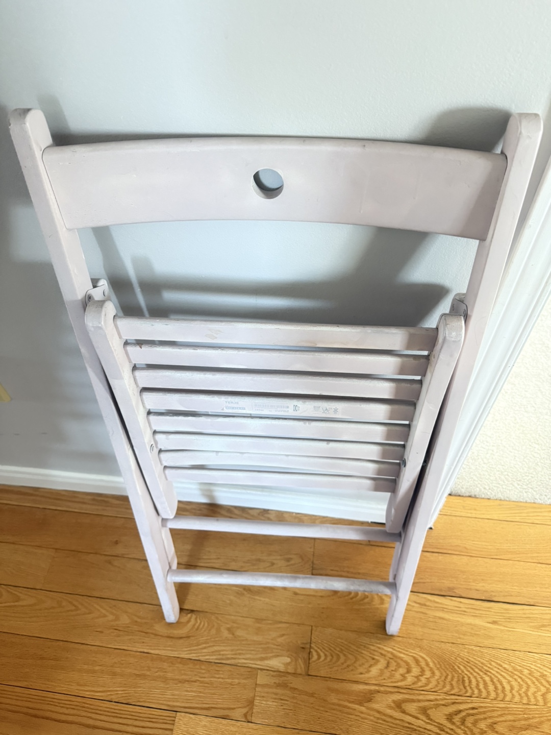 Vintage Light Pink Folding Chair - photo 2