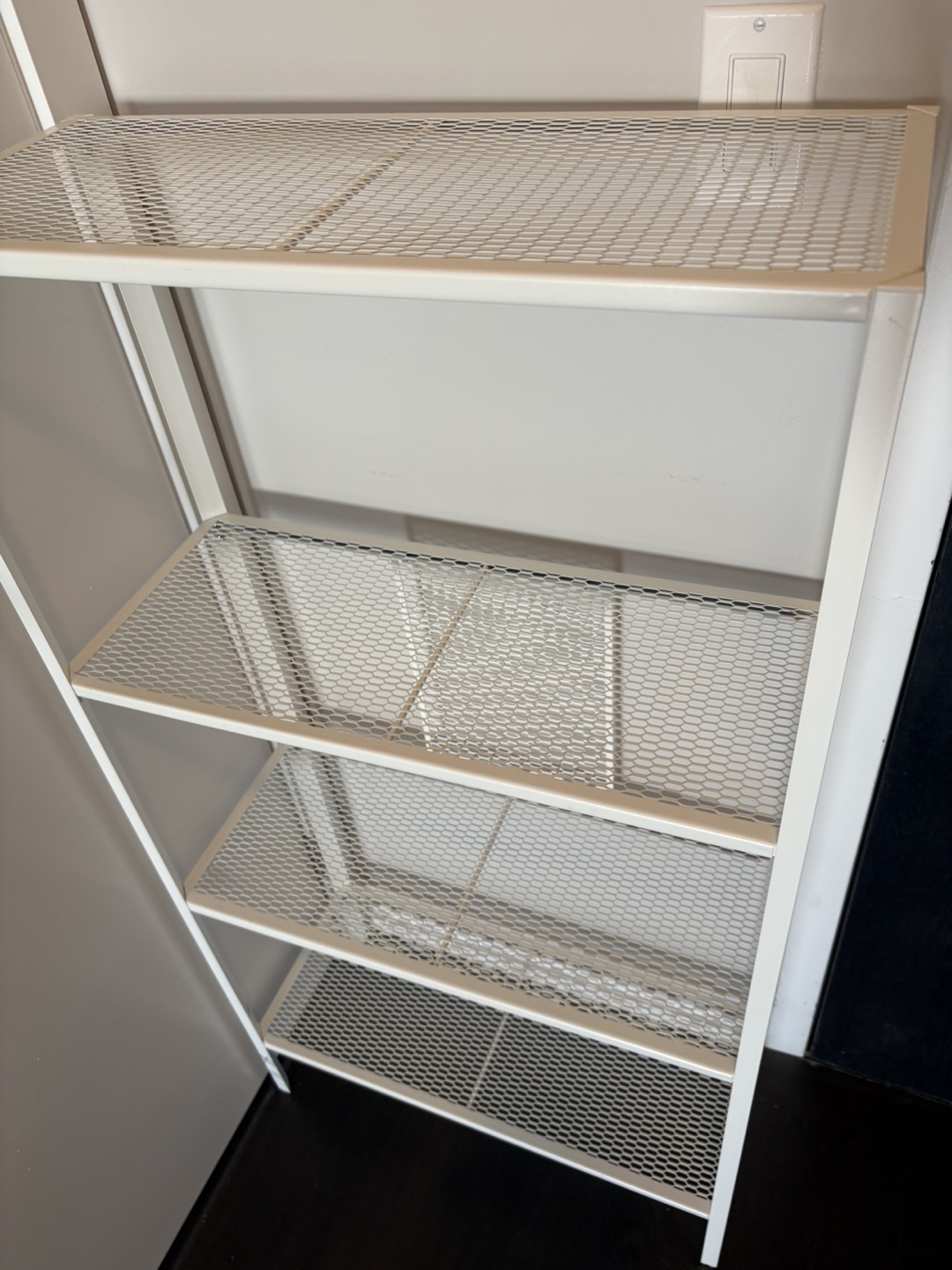 IKEA BAGGEBO White Metal Shelf Unit - photo 3
