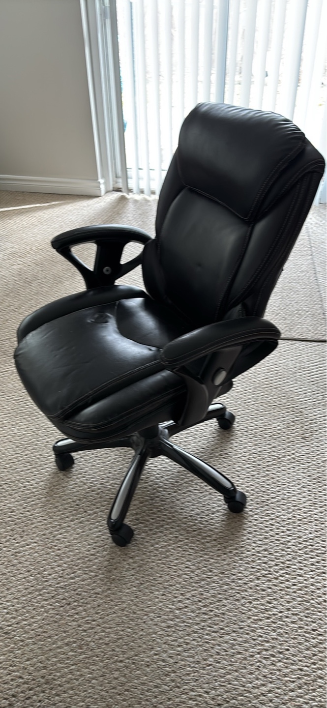 Black Leather Office Chair