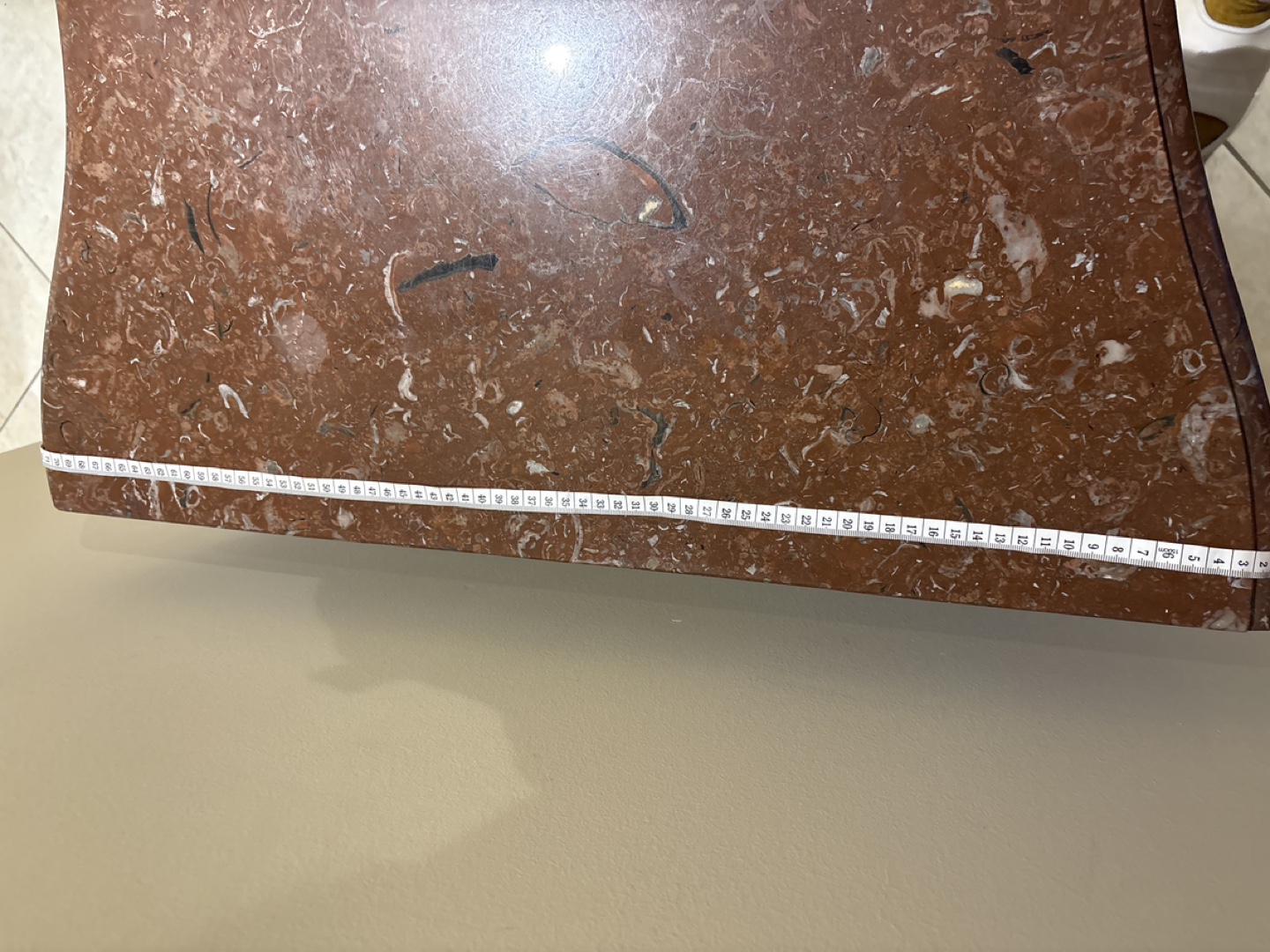 Antique-Style Marble Top Chest of Drawers - photo 4