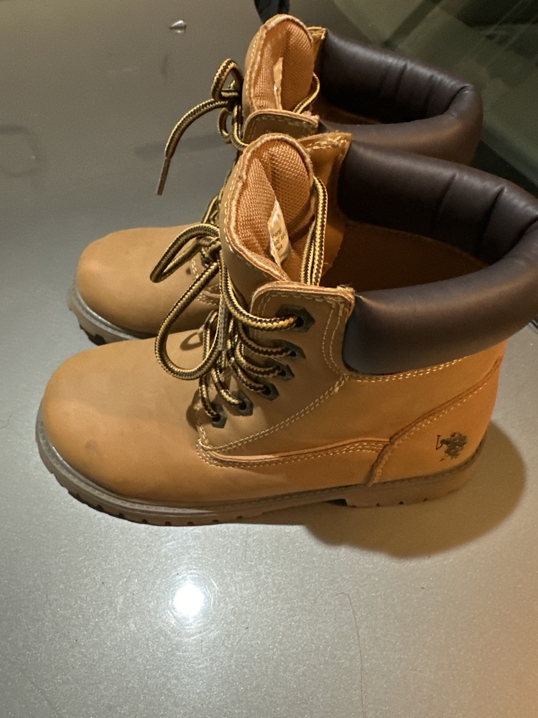 Kids' Tan Lace-Up Boots - photo 2