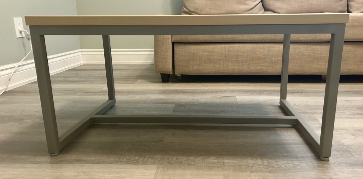 Modern Coffee Table with Light Wood Top