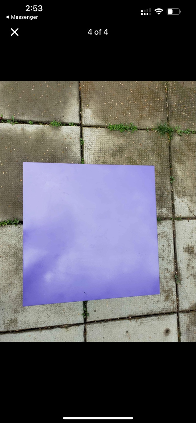 Purple Square End Table - photo 3
