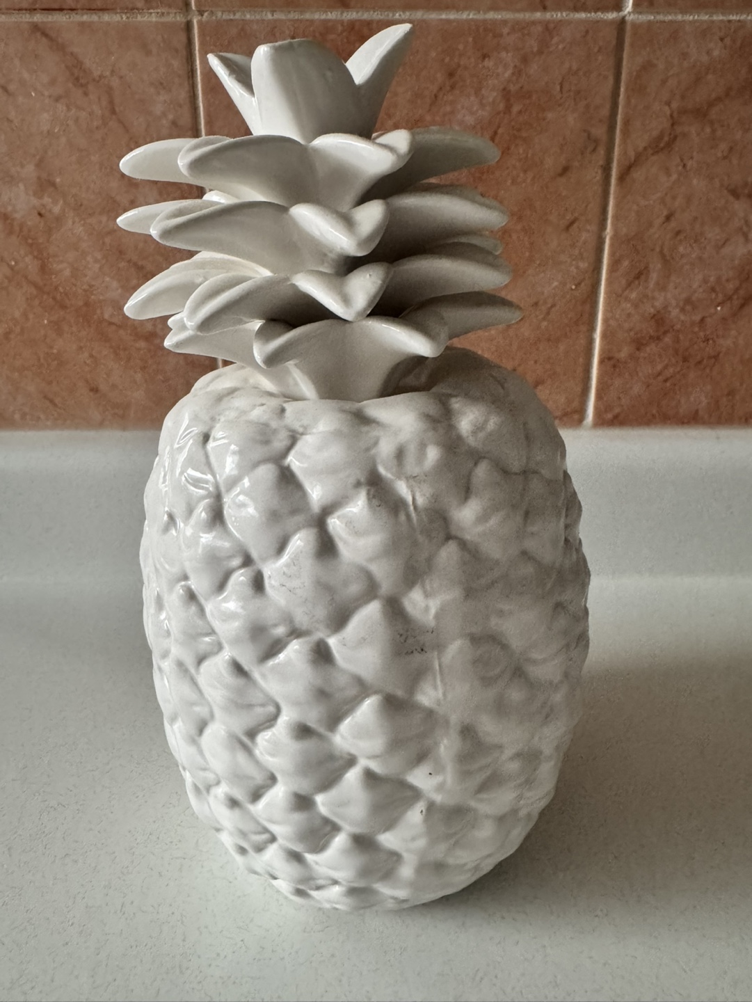 White Ceramic Pineapple Decor