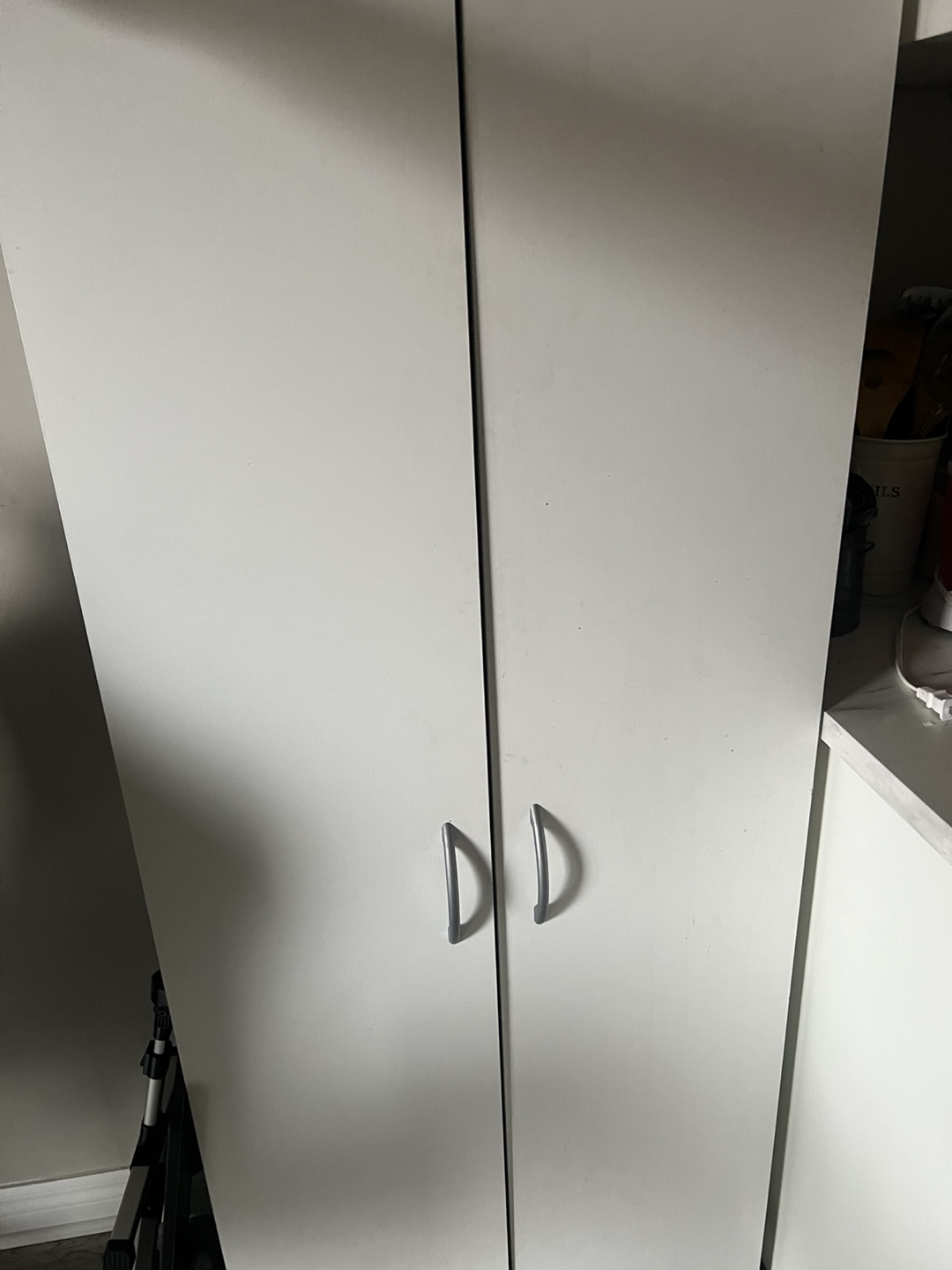 White Linen Closet Organizer
