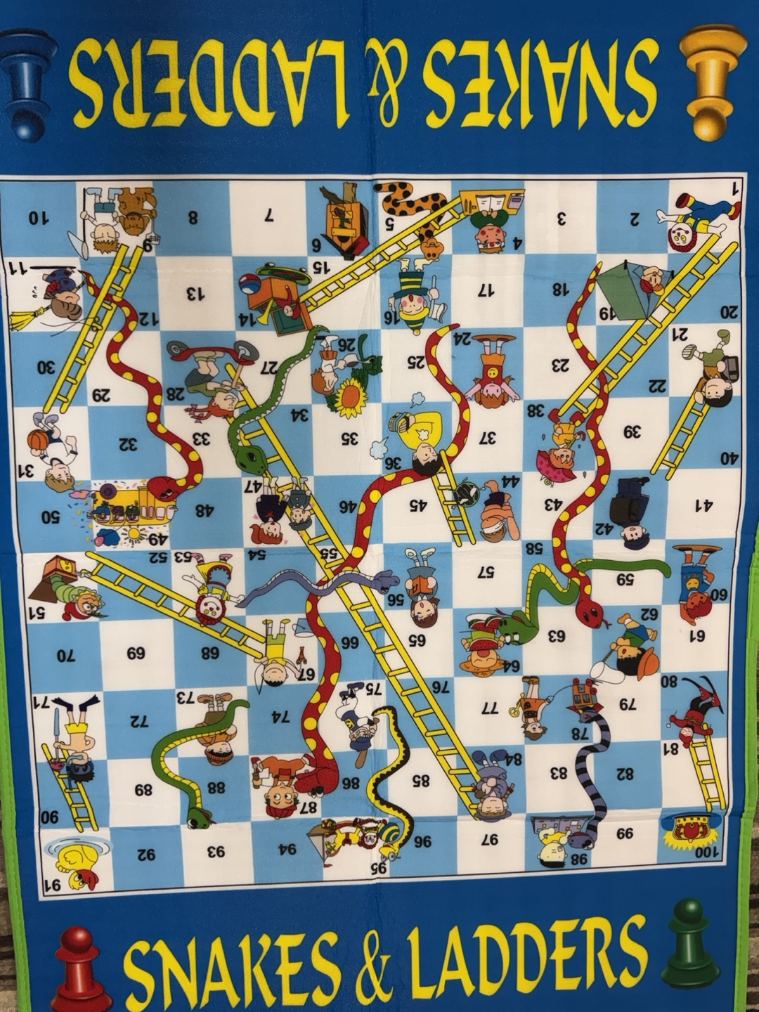 Mega Snakes and Ladders board