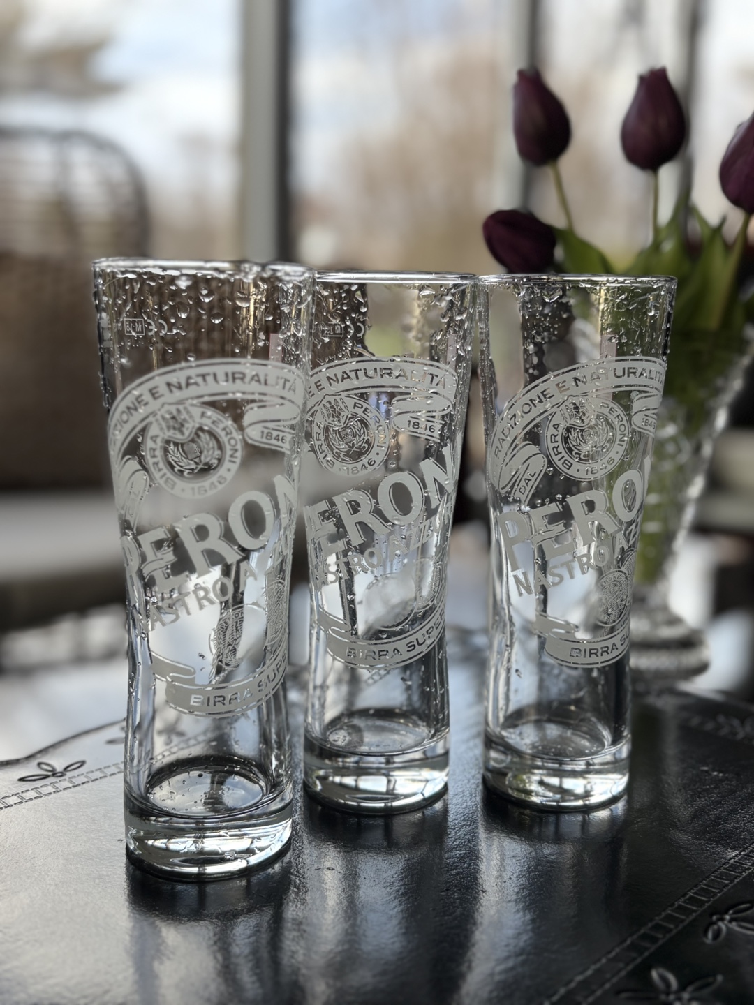 Set of 3 Peroni Beer Glasses - photo 2