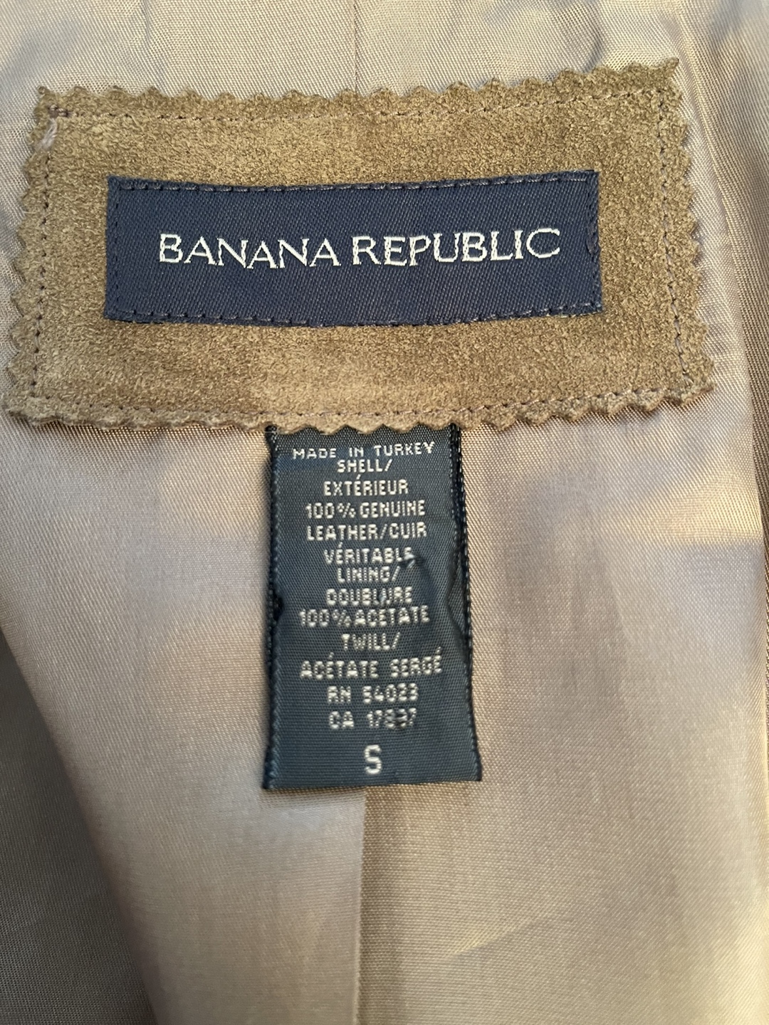 Banana Republic Brown Suede Jacket Size Small - photo 4