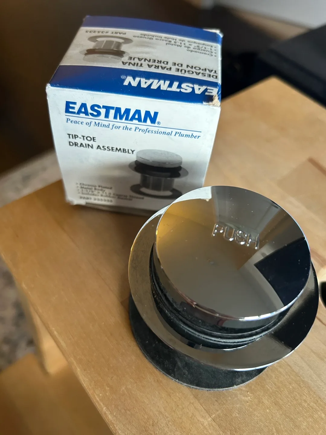 NEW - Eastman Tip-Toe Drain Assembly #35235 image indicator(2)