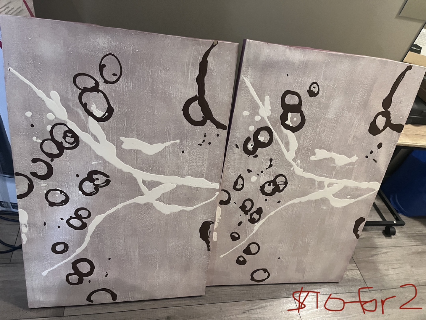 Pair of Canvas Wall Art