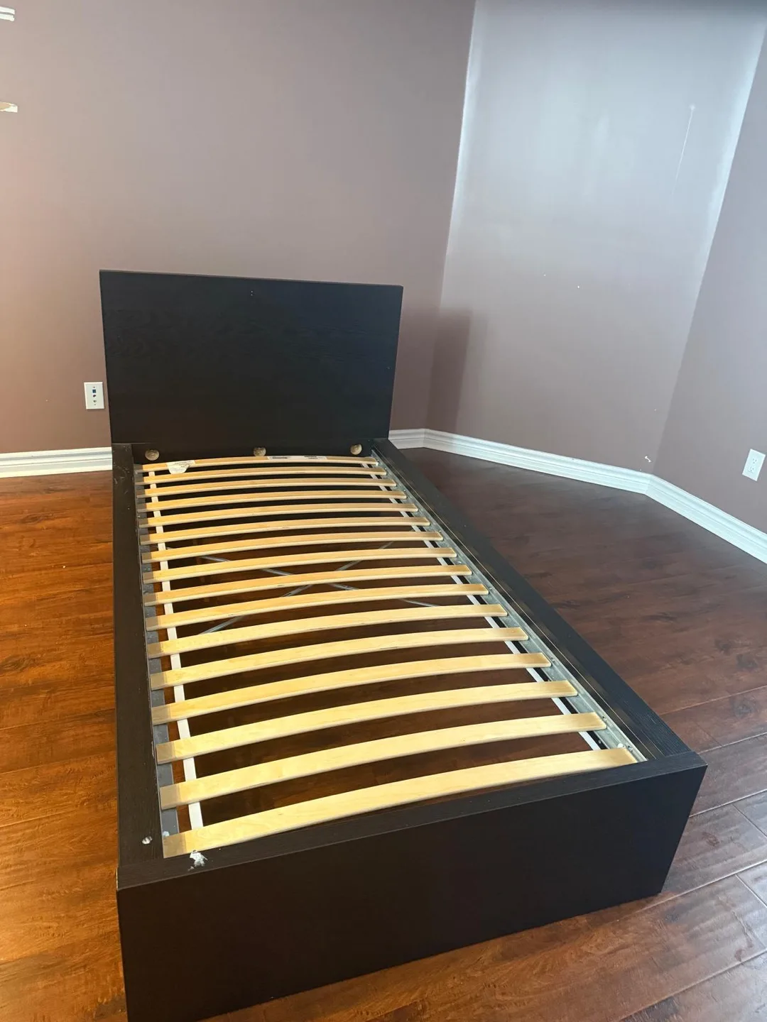 IKEA MALM Single Bed Frame - Black-Brown image indicator(2)