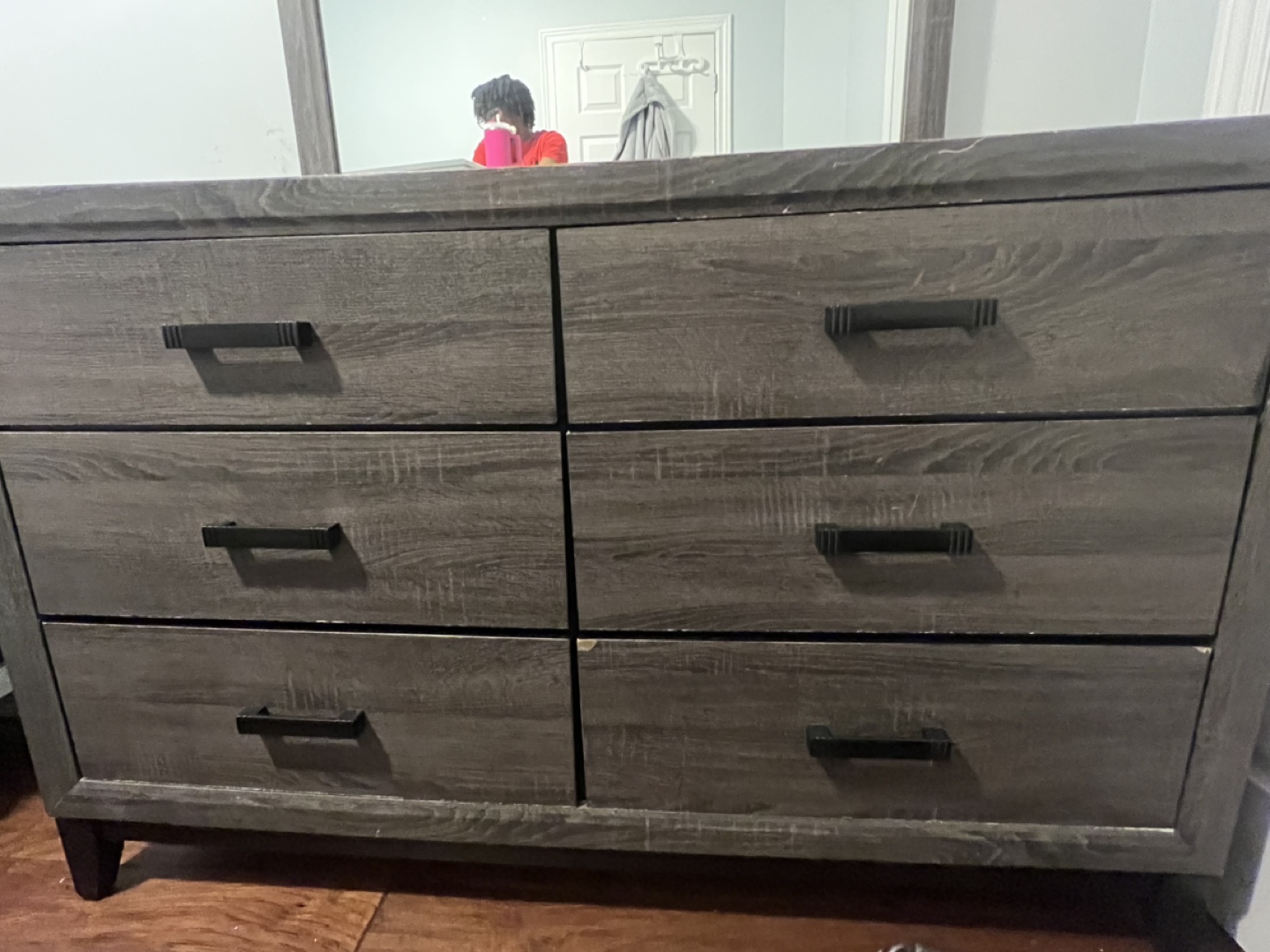 Six-Drawer Dresser with Mirror - photo 2