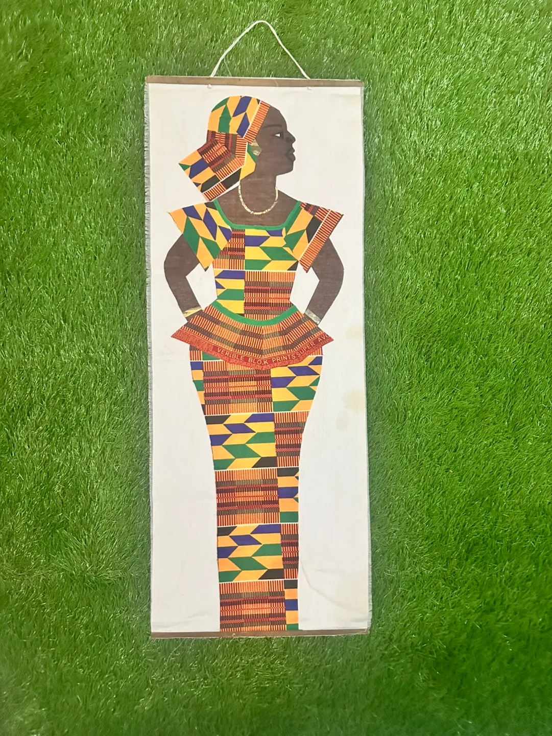 💚4 Fabric African Woman Wall Hangings image indicator(3)