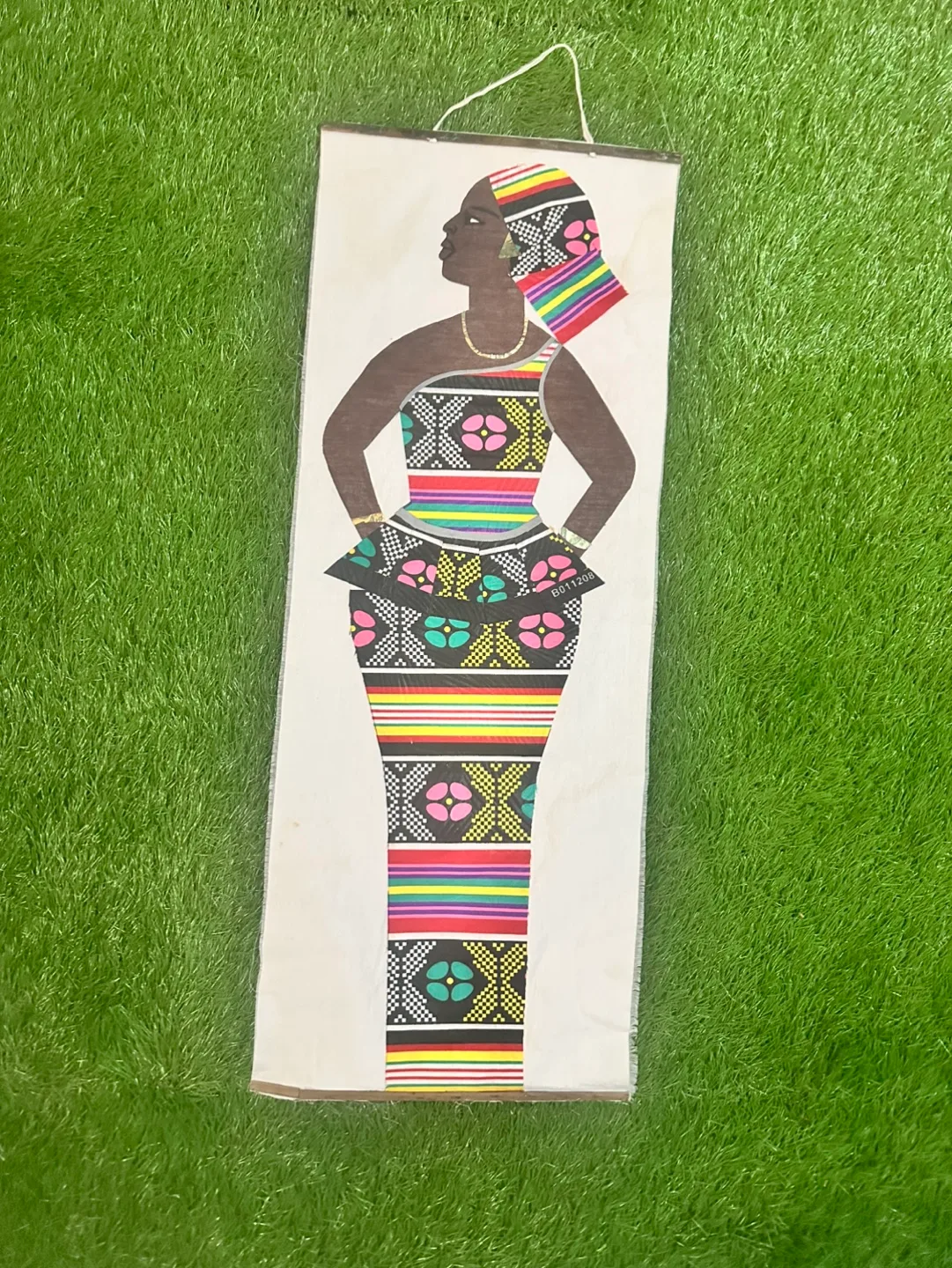 💚4 Fabric African Woman Wall Hangings image indicator(6)