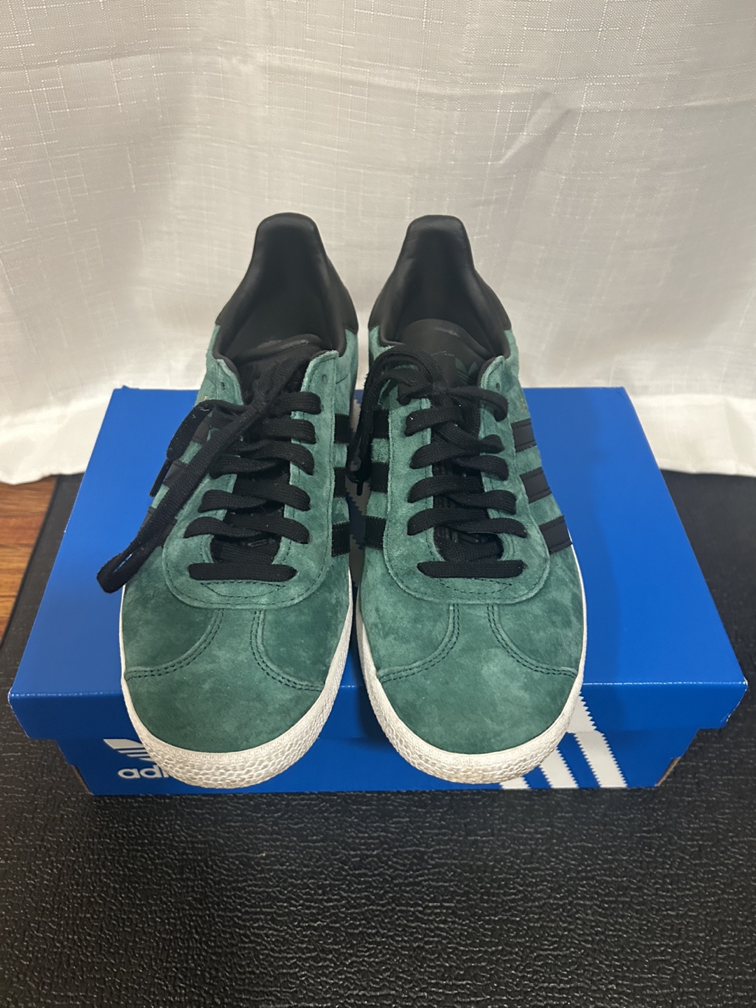 Adidas Gazelle Green Suede Sneakers