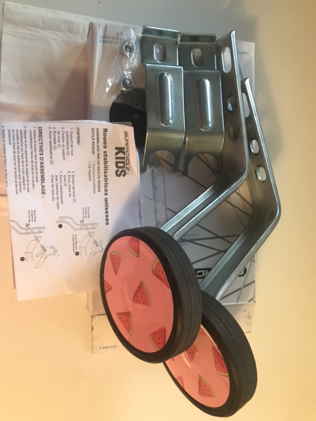 Supercycle Kids Training Wheels with Watermelon Design💚