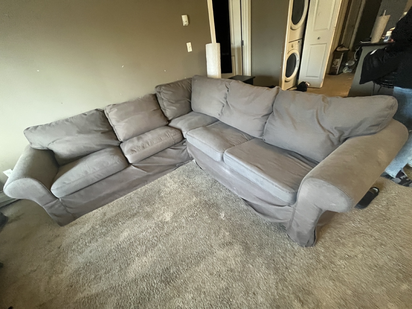 IKEA UPPPlAND Sectional Sofa - Hakebo Dark Gray - photo 5