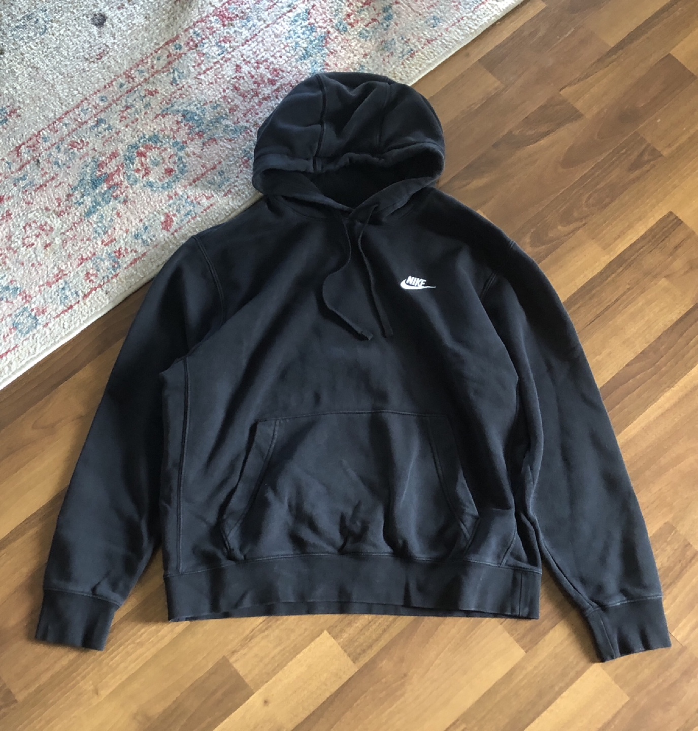 Nike Swoosh Black Hoodie Sweatshirt
