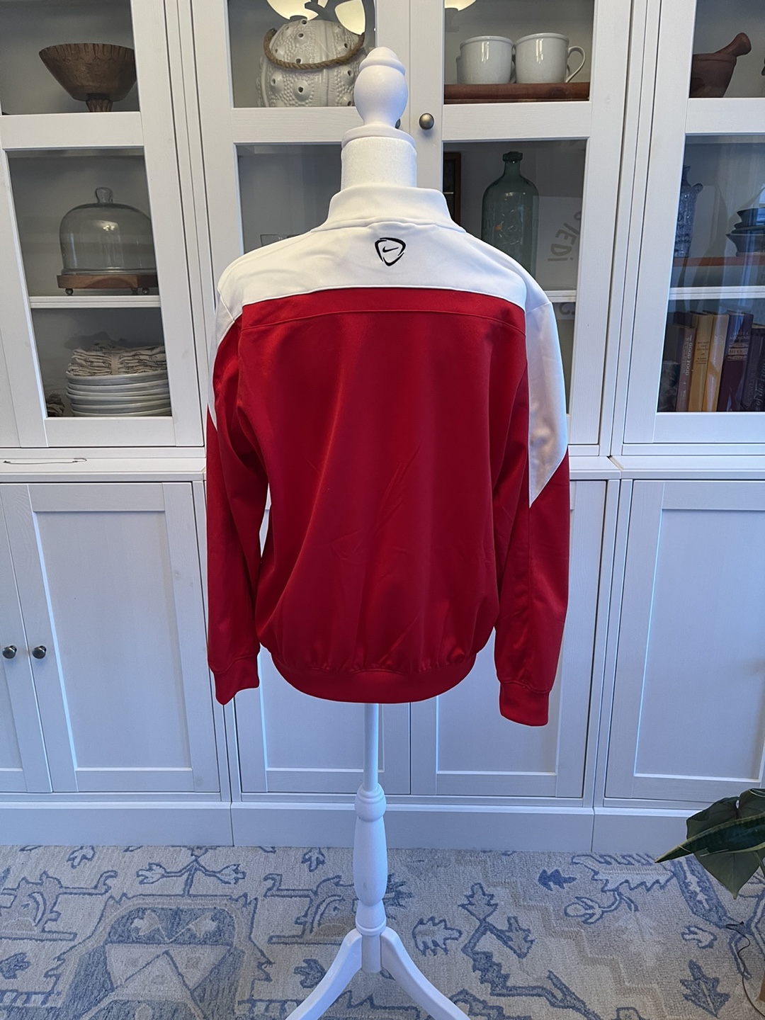 Nike Boy’s Red and White Track Jacket Size Youth XL - photo 2