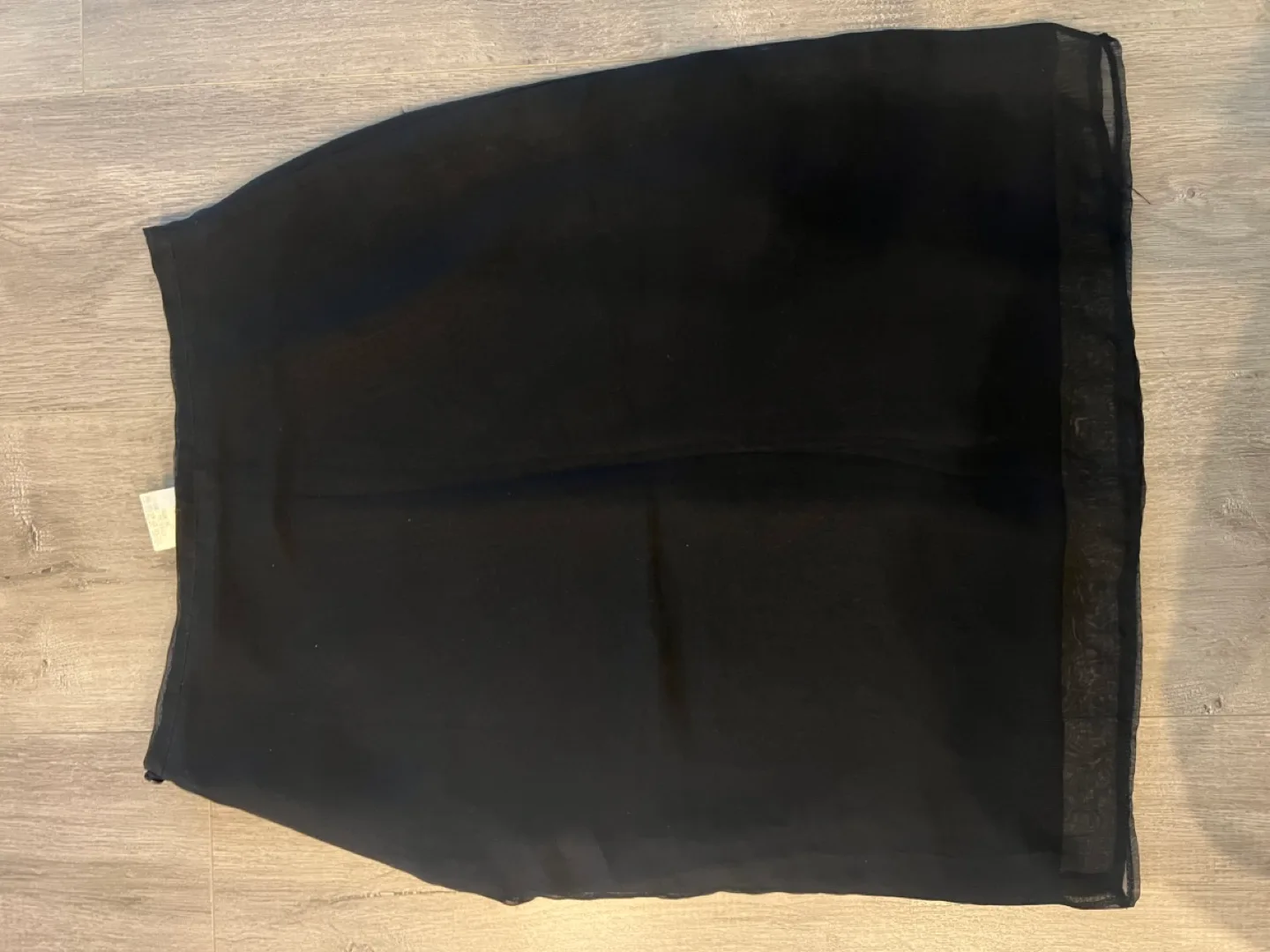 Black midi skirt with sheer overlay XS / S image indicator(7)