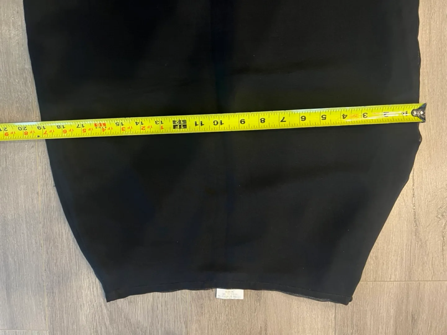 Black midi skirt with sheer overlay XS / S image indicator(10)